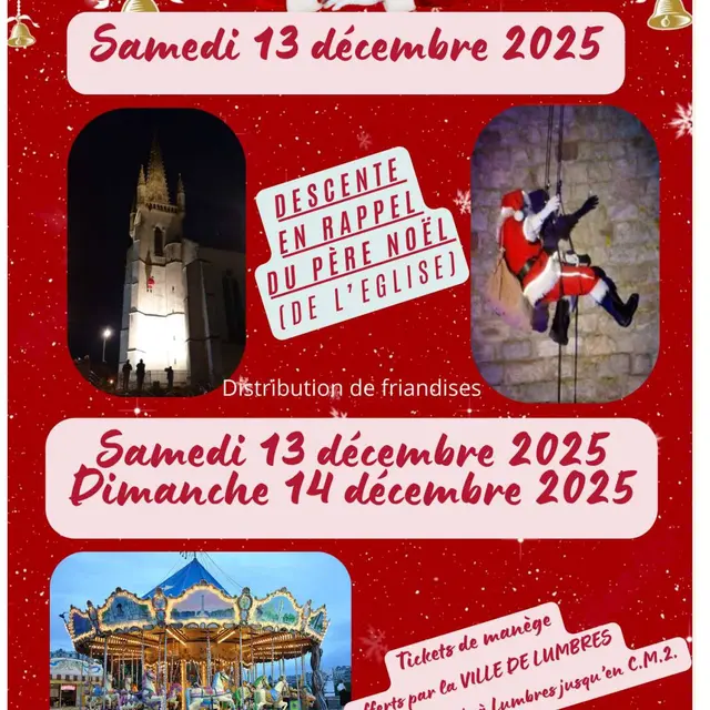 Affiche Marché de Noël de Lumbres 2025