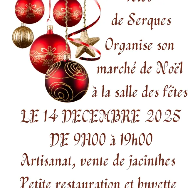 Affiche Marché de Noël de Serques 2025