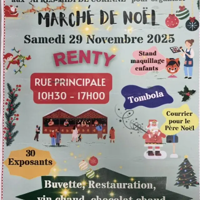 Affiche Marché de Noël de Renty
