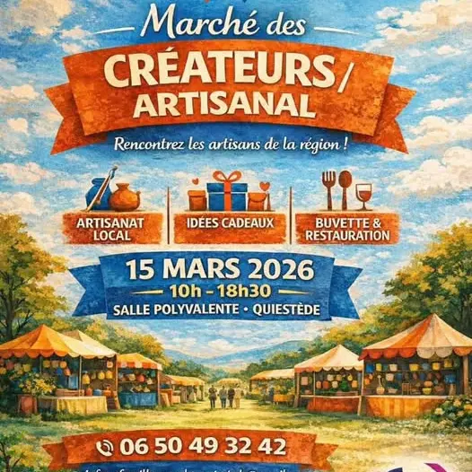 Affiche Marché des Créateurs Quiestède