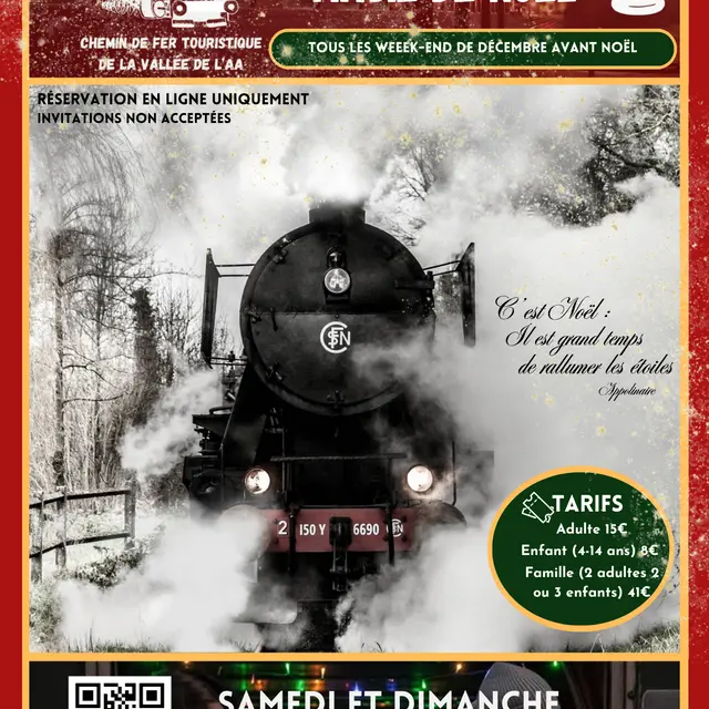 Affiche Trains de la magie de Noël, décembre 2025