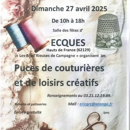 Affiche Puces de Couturières