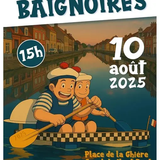 Affiche course baignoire 2025