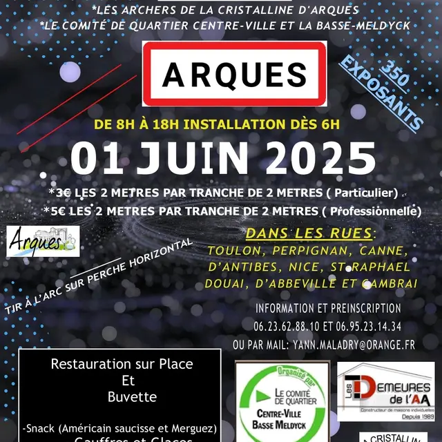Affiche brocante Arques