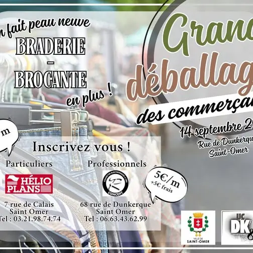 Affiche brocante Saint-Omer 2025