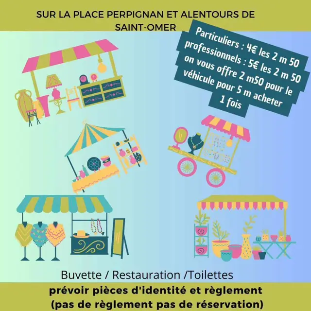 Affiche brocante Saint-Omer