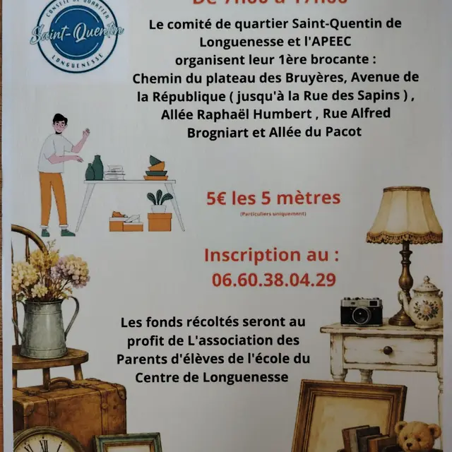 Affiche brocante de Longuenesse