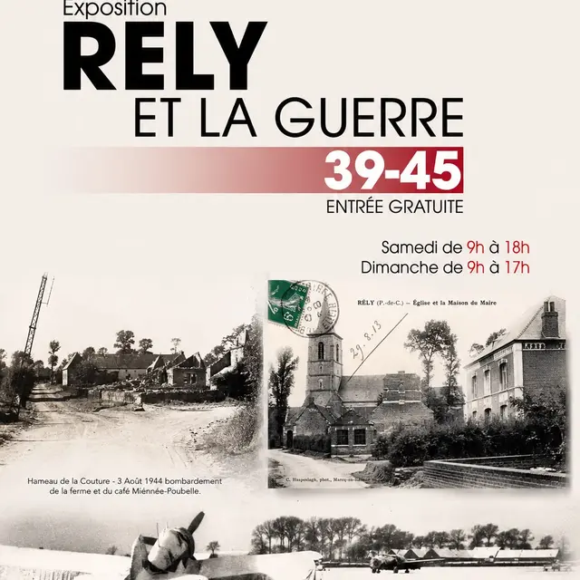 Affiche exposition Rely et la guerre 39-45