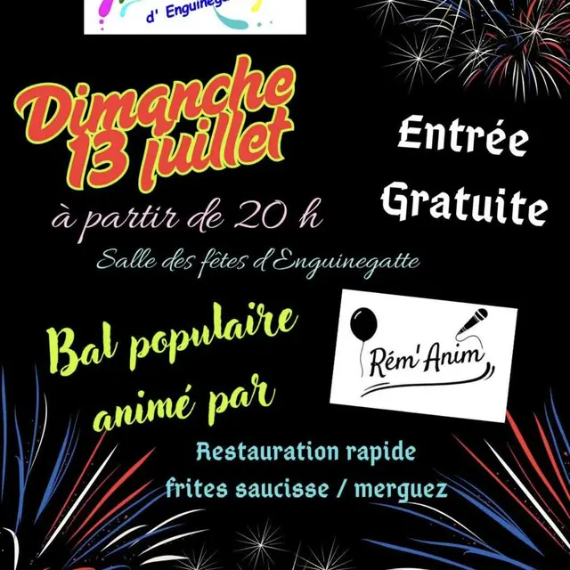 Affiche feu d'artifice d'Enguinegatte