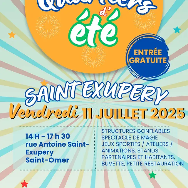 Affiche un été festif 11 juillet 2025