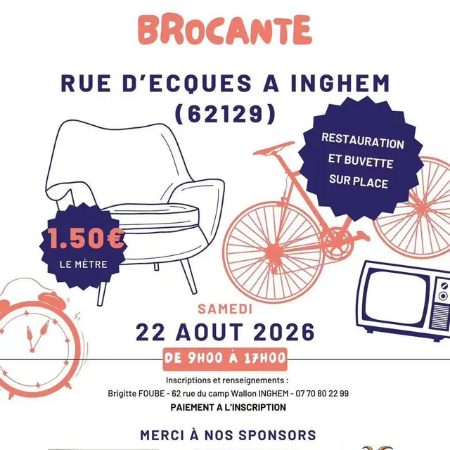 Affiche Brocante d'Inghem