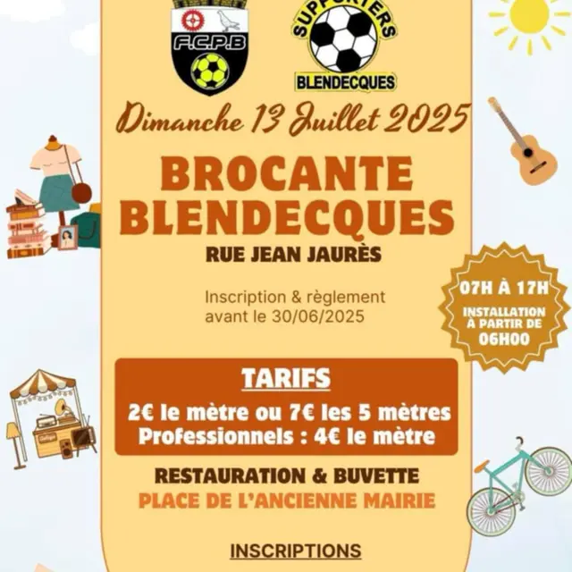 Affiche brocante de Blendecques