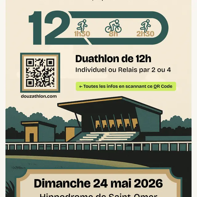 DOUZATHLON à Saint-Omer le dimanche 24 mai 2026
