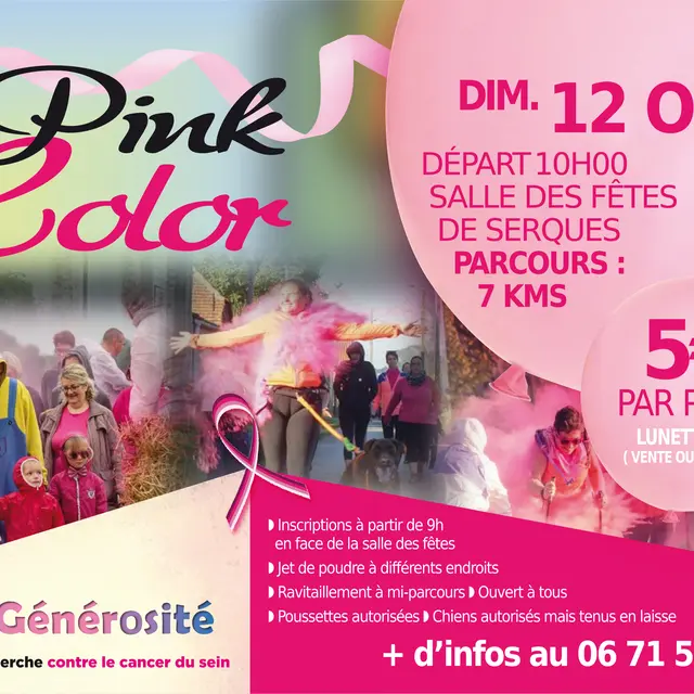 Le 12 octobre, participez à la Pink Color solidaire