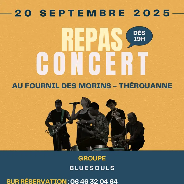 Affiche repas concert