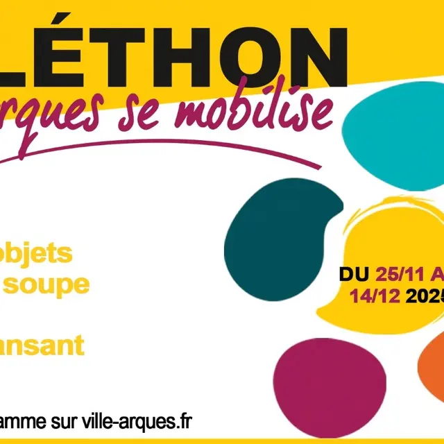 Téléthon ARQUES du 25 novebre au 14 décembre