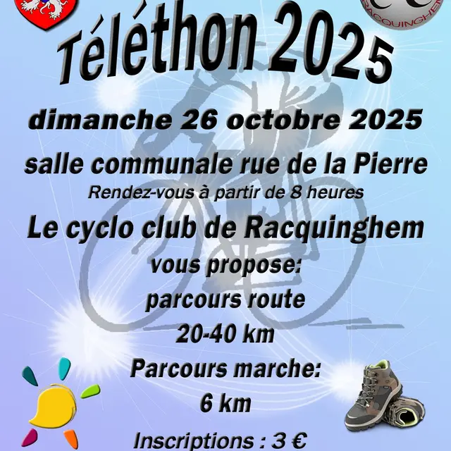 Téléthon Racquinghem Cyclo club