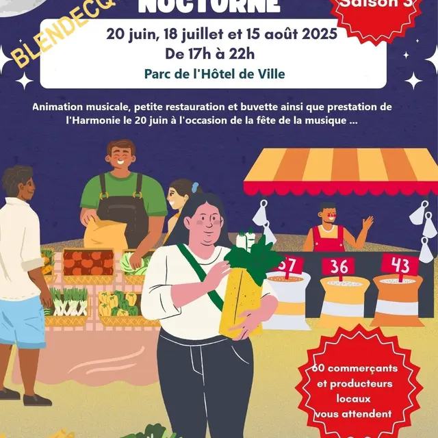 marché nocturne blendecques