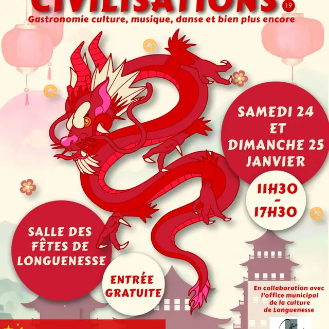 24 & 25 janvier, Salon des civilisations à Longuenesse