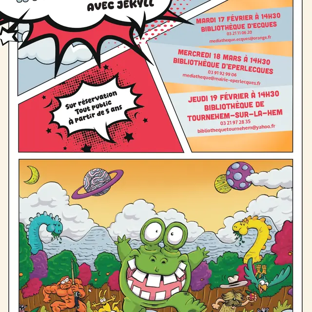 Rencontre et atelier BD avec Jekyll (dès 5 ans)