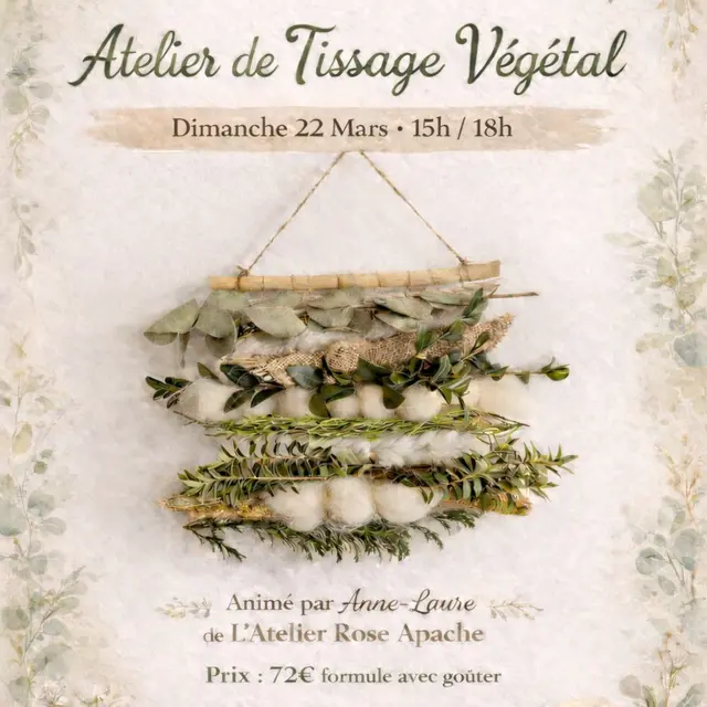 Affiche Atelier de Tissage végétal