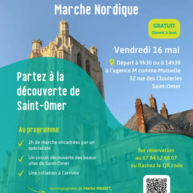 Le 16 mai, 2h de marche encadrée par un enseignant en activité physique adaptée