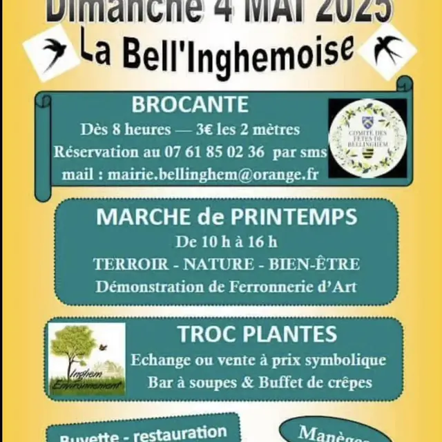Affiche brocante inghem