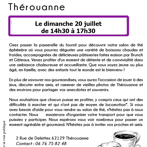 salon de thé du 20 juillet 2025