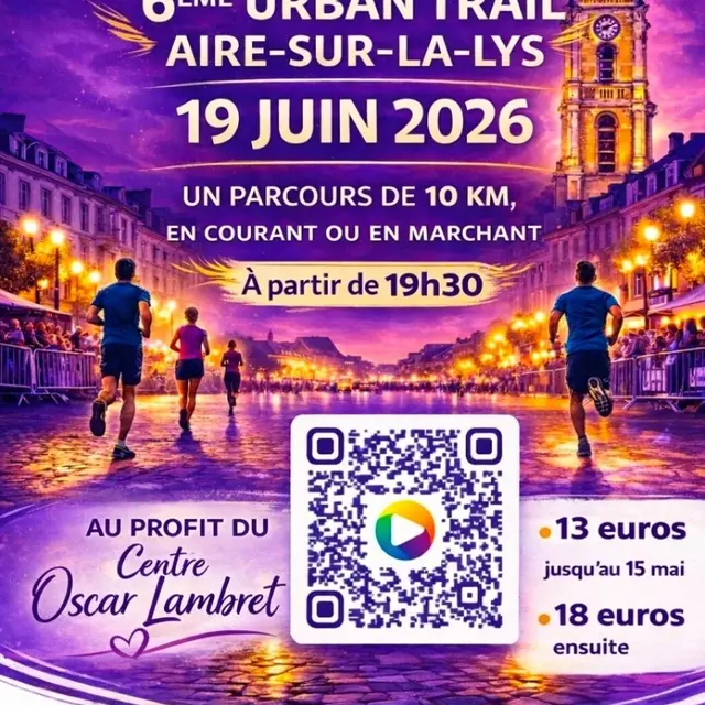 19 juin : 6e Urban Trail d'Aire-sur-la-Lys