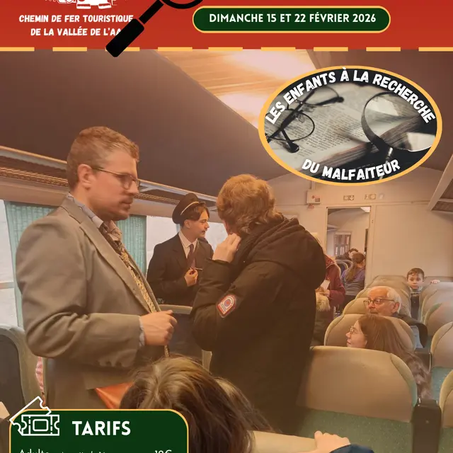 Train des petits enquêteurs 15 et 22 février 2026