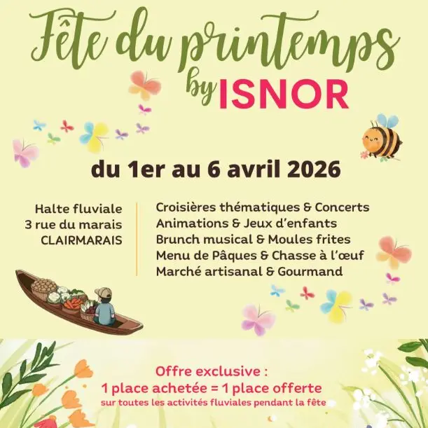 Du 1er au 6 avril : Fête de Printemps chez Ô Marais by Isnor