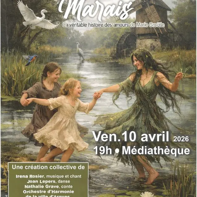 10 avril, à Arques, spectacle Marie du Marais à la médiathèque