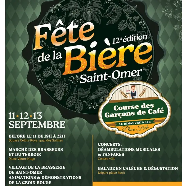 Du 11 au 13 septembre, Fête de la Bière à Saint-Omer