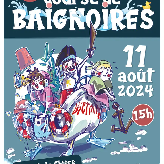11 août, 3e Course des baignoires à Saint-Omer