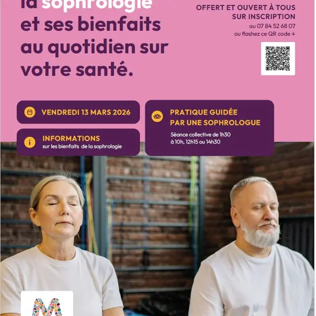 13 mars, Atelier d'initiation à la sophrologie