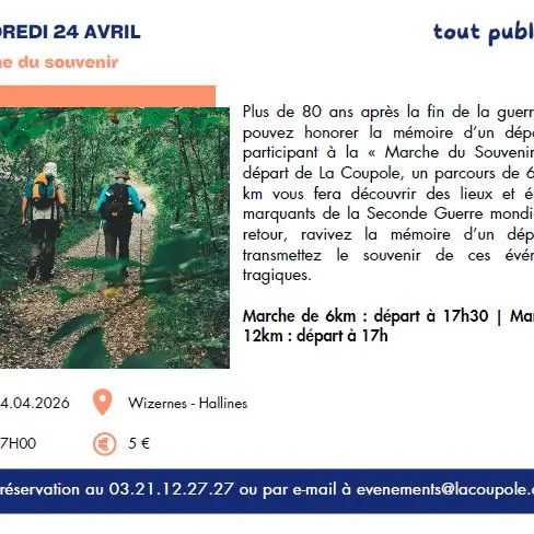 24 avril_La Coupole marche du souvenir