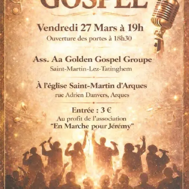 27 mars, Concert Gospel à Arques
