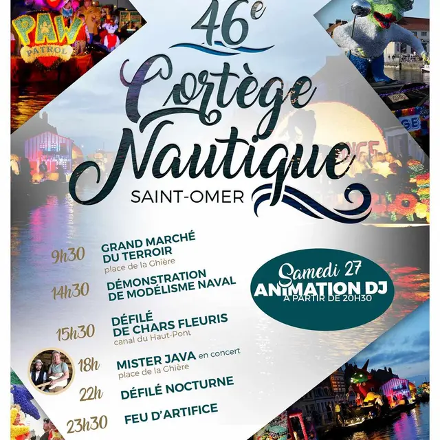 28 juillet, Cortège Nautique de Saint-Omer 2024