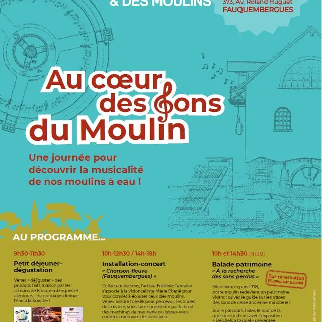 28 juin, Journée Au coeur des sons du moulin à Fauquembergues