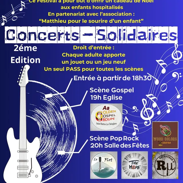Concerts solidaires le 29 novembre au Wismes Fest Noël