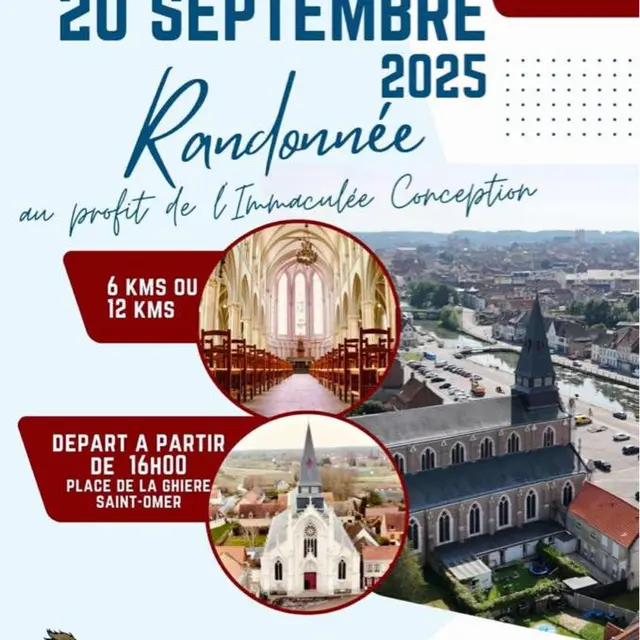 Randonnée solidaire pour la  restauration de l'église de l'Immaculée-Conception
