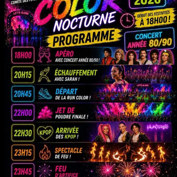 22 août, ne manquez pas la Run Color à Fauq'en Fête !