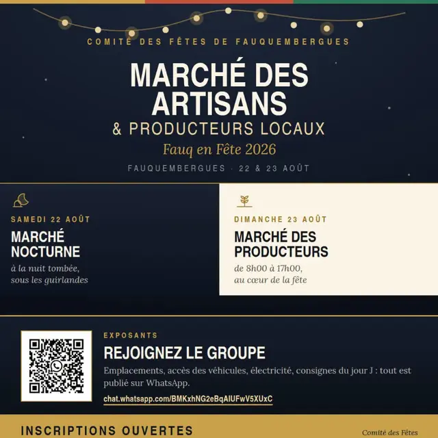 22 et 23 août : 30e éditoin de Fauq' en fête, Marchés des Artisans