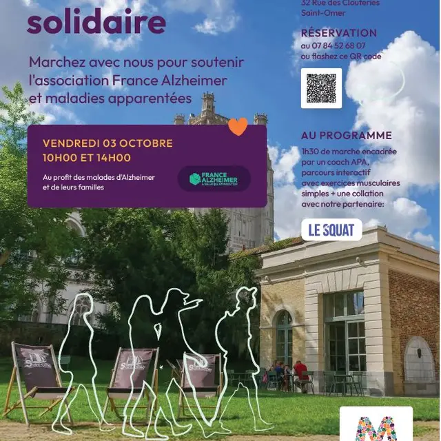 30 octobre, Marche solidaire pour France Alzheimer avec M Comme Mutuelle