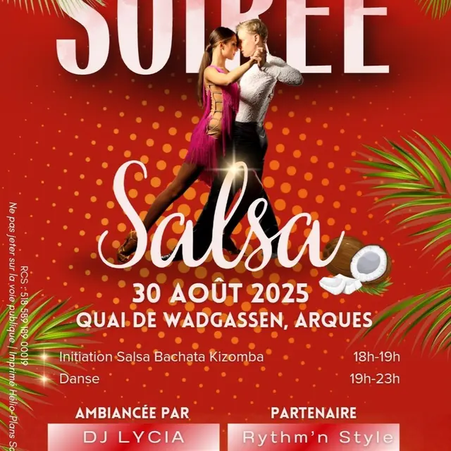 30 août, Soirée Salsa à Arques dès 18h