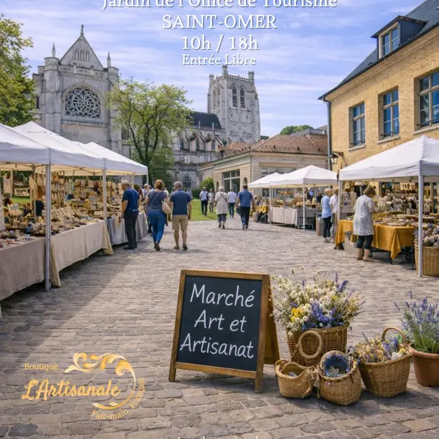 7 juin : Marché d'Art et d'Artisanat au jardin de l'office de tourisme