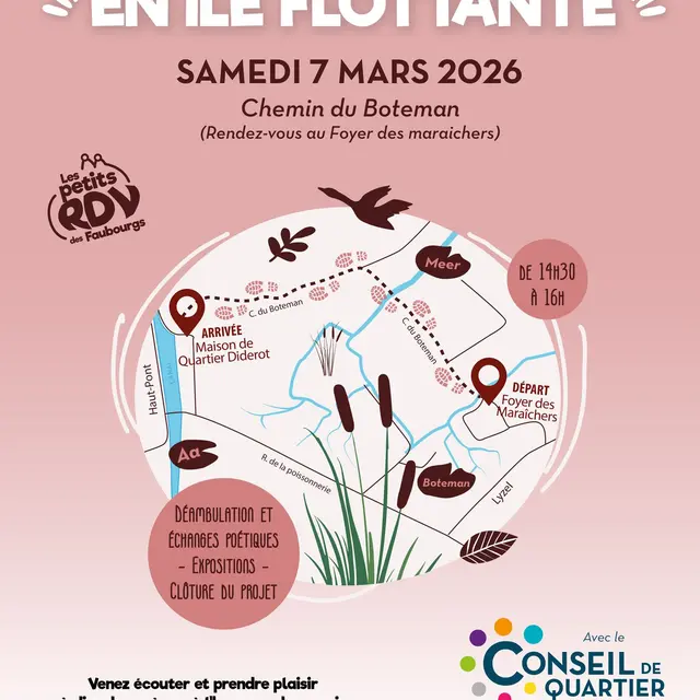 7 mars, Balade poétique en île flottante