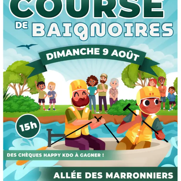 9 août Course de baignoires à Saint-Omer