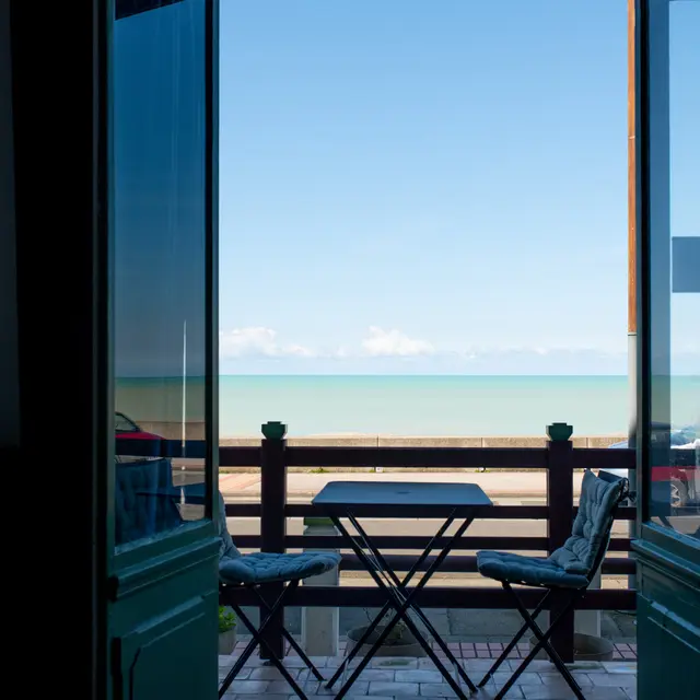 Terrasse et vue mer