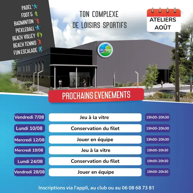 ateliers thèmes août
